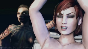Увлекательный порно мультик во вселенной Mass Effect